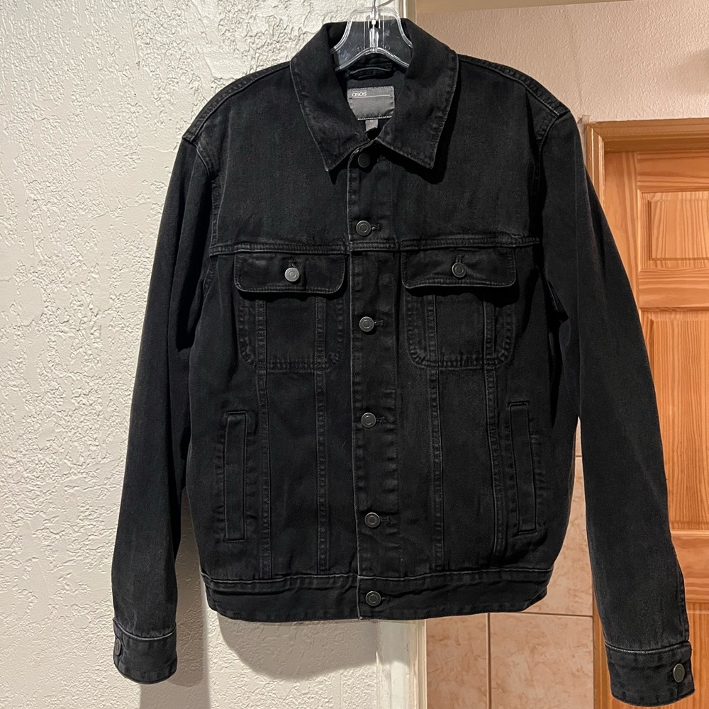 ASOS denim jacket black